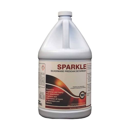 Warsaw Chemical Sparkle Silverware Presoak/Detarnis, 1-Gallon, 4PK 63758-0000004